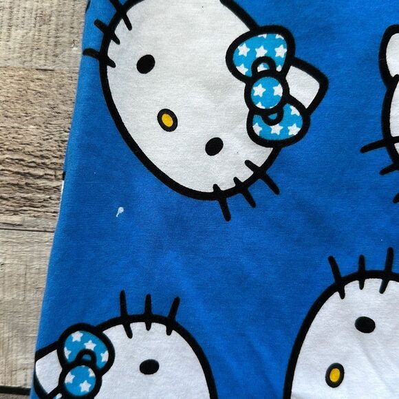 NWT Hello Kitty Blue Capri Pajama Pants | M - Picture 7 of 8